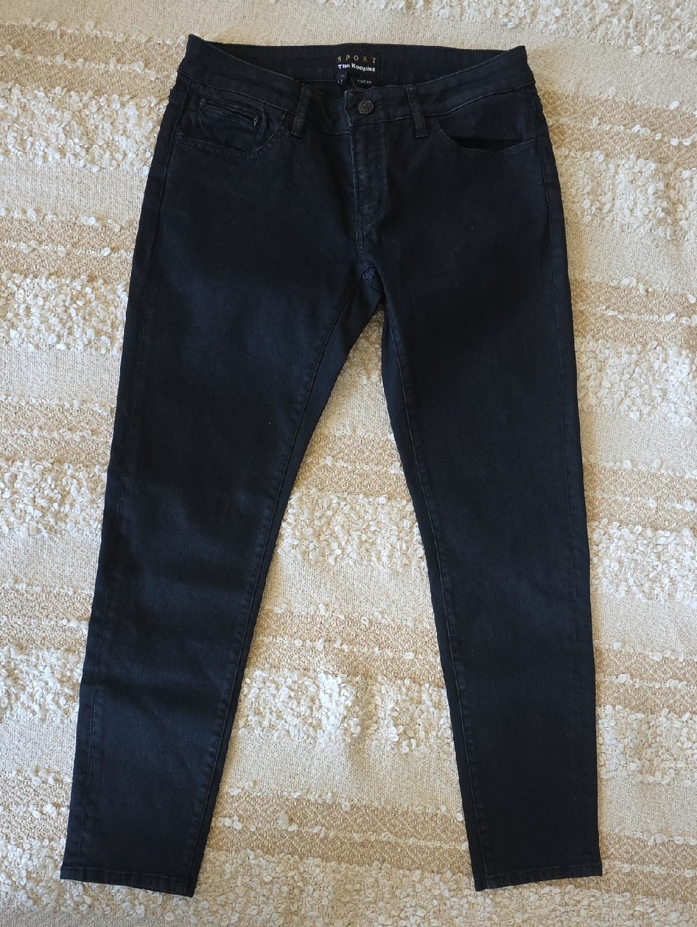 The Kooples Ankle Slim Black Stretch Jeans   30 Short Fit See Measurements
